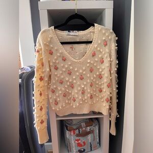 Zara Flower Sweater 🌸
